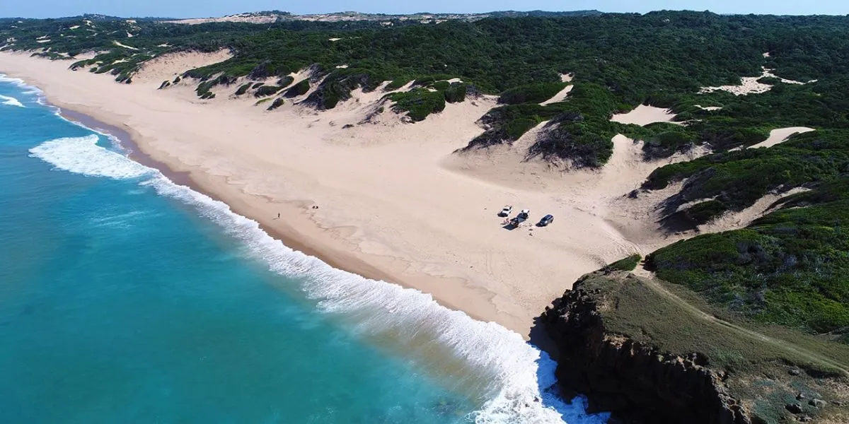 Praia Praia de Nhabanga em Moçambique